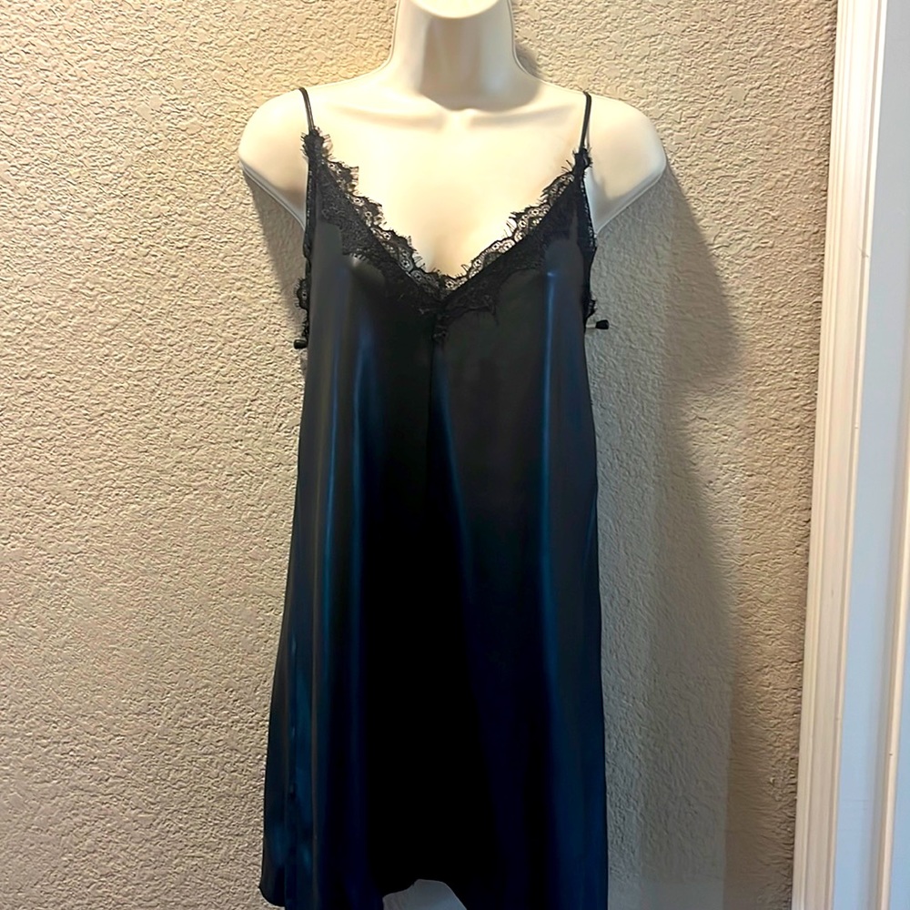 Zara leather and lace dress